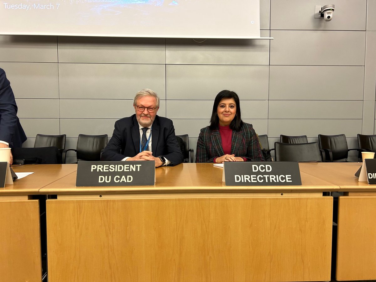 Delighted to Chair my first DAC meeting today alongside DCD Director, Pilar Garrido. Many challenges and opportunities lie ahead.