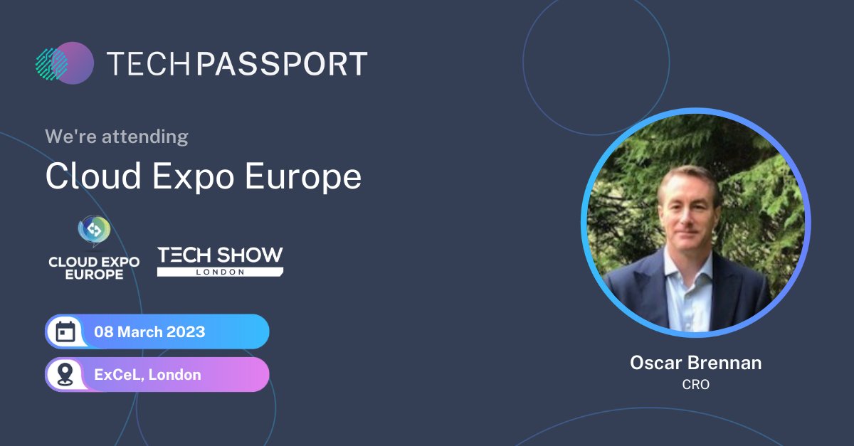 tech_passport's tweet image. 🚨 Event Alert 🚨

Our CRO, Oscar Brennan, is attending the @CloudExpoEurope London this week.

⏰ When : Wednesday 8th March

🌎 Where : ExCel Exhibition Centre, London

If you would like to meet him there, reach out below...

#TechPassport #CloudExpoEurope #TechShow #Event