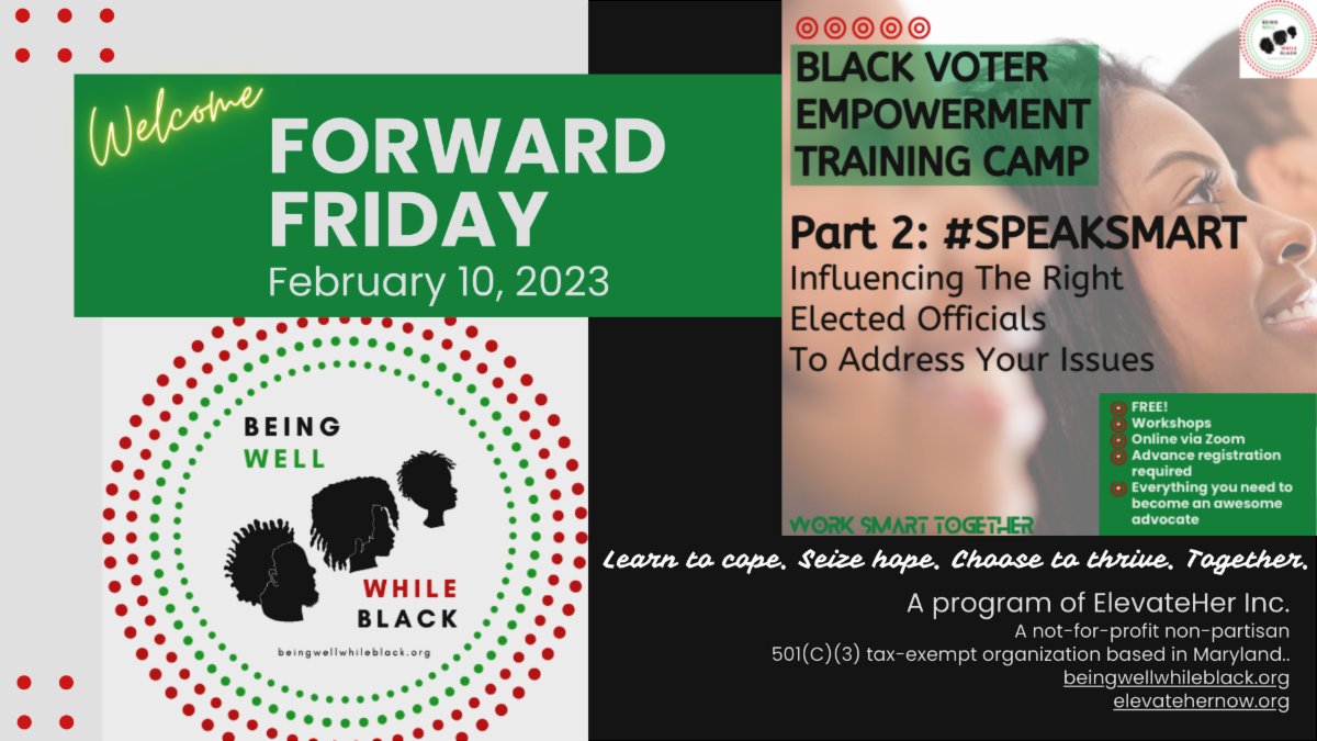 BlackHealthHub's tweet photo. It's time for less talk &amp; more action from our elected officials.  Join BWWB's global community on Friday.  Learn how to #SPEAKSMART and advocate for YOUR issues. #Blacktivism #Blacktionplanning #learn #act #community #power #accountability #NOW #vote2024 https://t.co/Y4yRFbCpij https://t.co/0biPBAsWNV