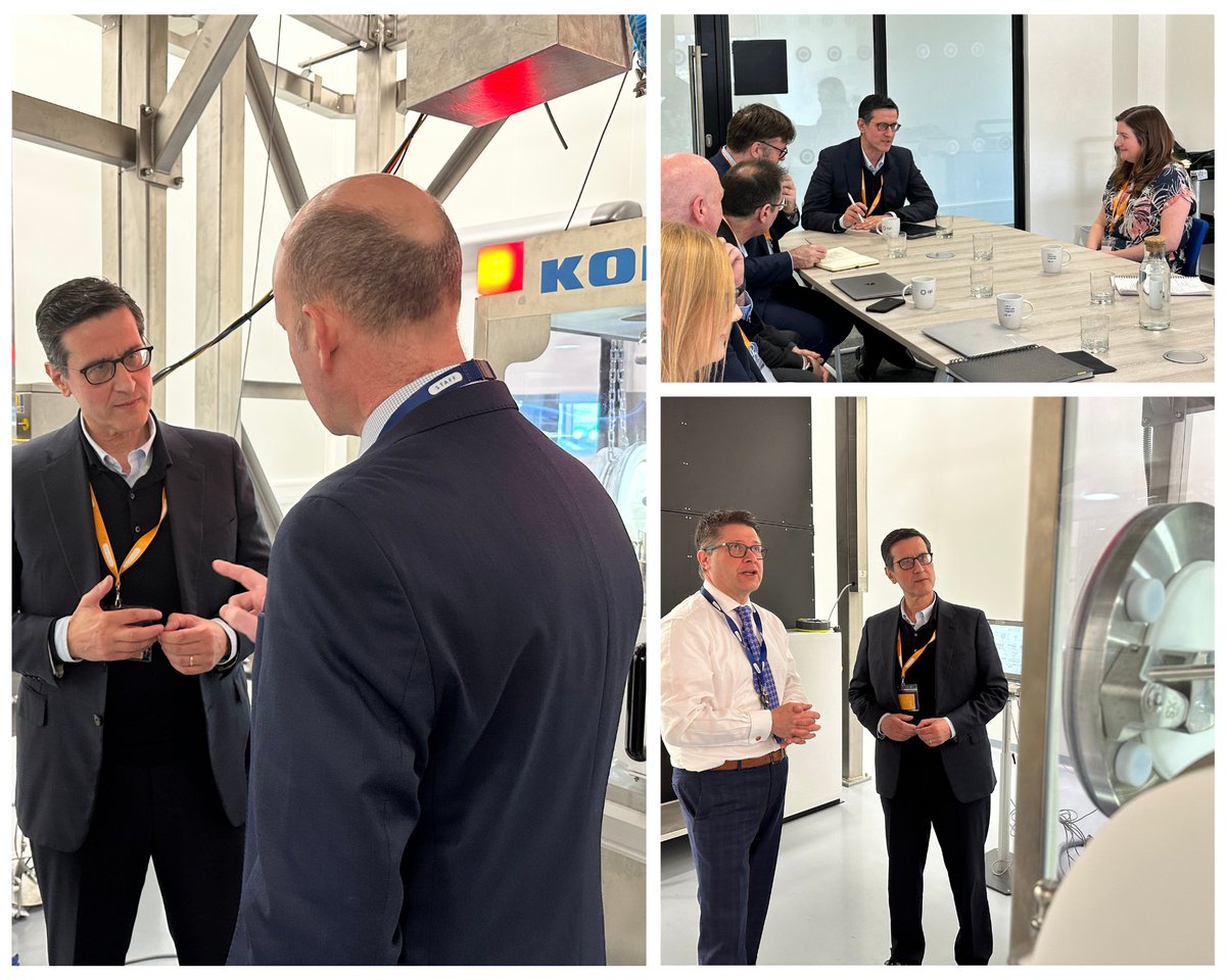 🏭 We're visiting MMIC &amp; NMIS to understand #Scotland’s potential in contributing to the future of manufacturing.

Indro Mukerjee @InnovateUK met with Frank Miller <a href="/ukCPI/">CPI</a> to visit both the #MedicinesManufacturing Innovation Centre &amp; National Manufacturing Institute Scotland.