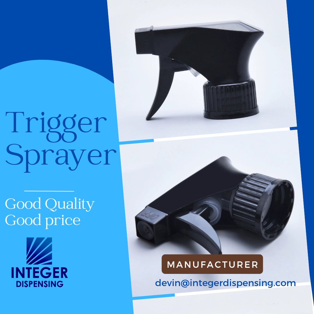 integersprayers's tweet image. We produce all kinds of spray guns or trigger sprayer with very good quality and reasonable price. We provide mold development and product customization services.
#triggersprayer #triggerhead #packagingindustry  #development #quality #packagingsolutions #packaging