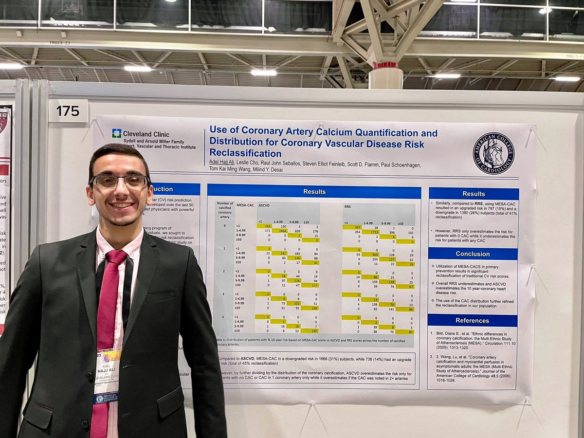 I had the privilege to attend #ACC2023 and present our work. Very thankful for Dr @DesaiMilindY @CleClinicHVTI @ClevelandClinic