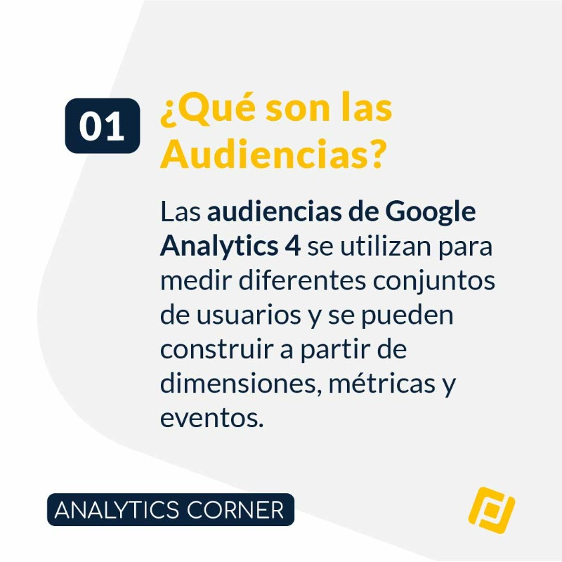 EsProfile's tweet photo. Las #audiencias de #GA4 📊 son una funcionalidad muy interesante que ha añadido #GoogleAnalytics4 para poder realizar mediciones y comparaciones más precisas y personalizadas. ¡Conoce los tipos que existen!
#digitalanalytics #analíticaweb #digitalanalyst