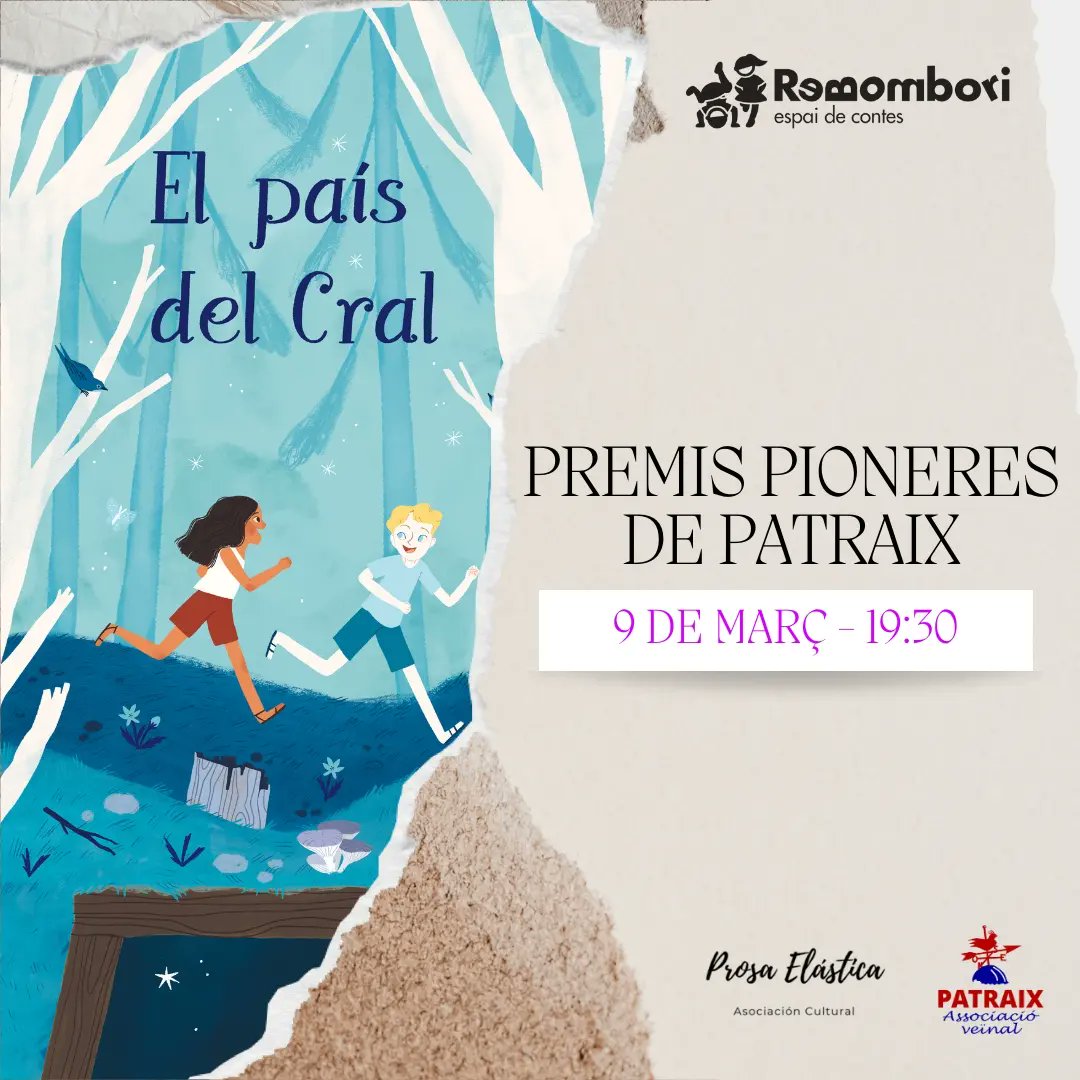 ProsaElasticaAC's tweet image. 📣 Segona edició dels Premis Pioneres de Patraix, organitzats per #Prosaelastica i @AVPatraix

 📆 Aquest dijous 9 de març a les 19.30 h, tindrà lloc la gala de lliurament dels premis a @EspaiRebombori 

Entrada gratuïta 🎟

Anem a presentar-vos les premiades 🧵