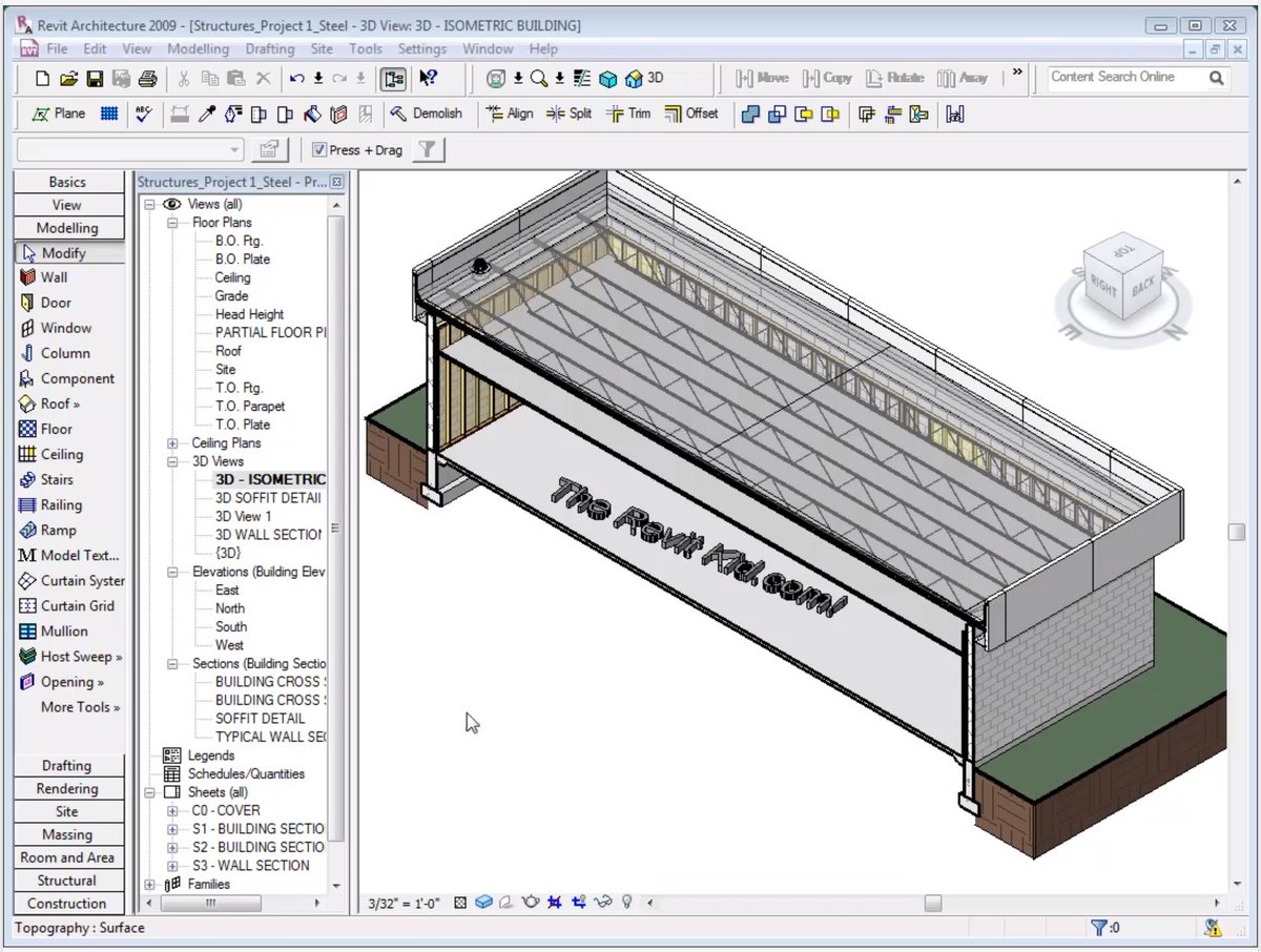 Just took a click down memory lane... here was the first EVER Revit tutorial video I post... Pre-youtube and Pre-Ribbon... HAHA !  You can watch it here > therevitkid.blogspot.com/2009/02/to-mod…