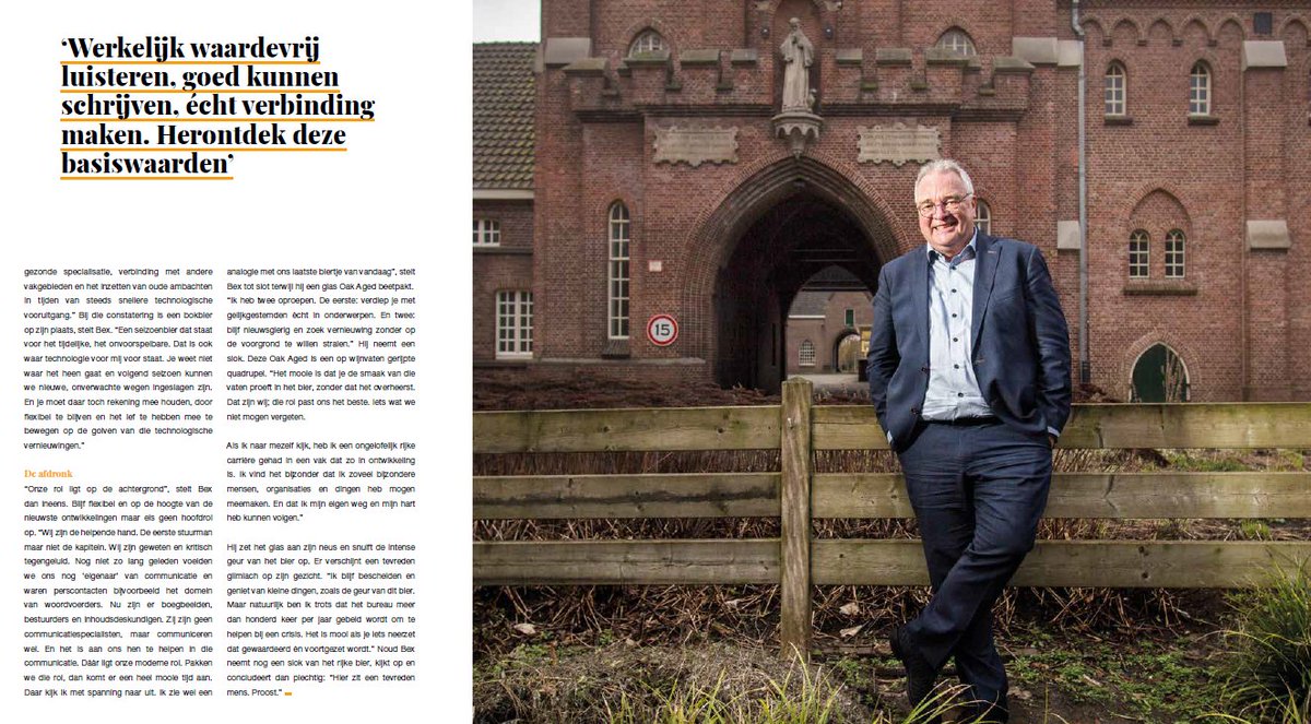 Complimenten aan @sandergrip (tekst) en Eran Oppenheimer (fotografie) voor het mooie interview over de afdronk van 38 jaar in het communicatievak. Vandaag verschenen in magazine C van <a href="/Logeion/">Logeion</a>.