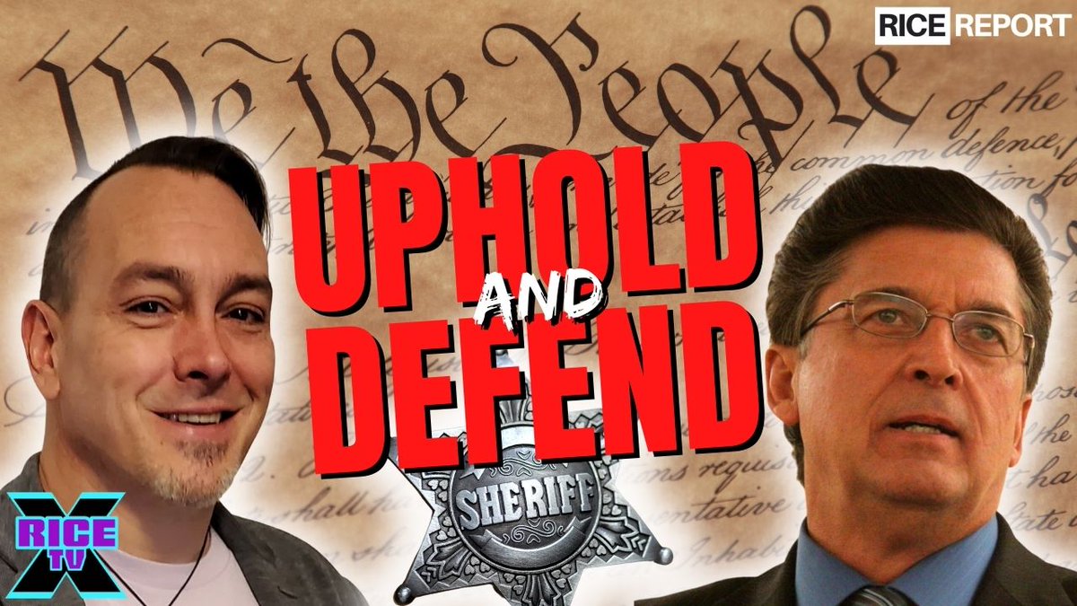 RiceTVx's tweet image. 🔥🔥Uphold. Defend. 
Protect. Serve.🔥🔥

DO NOT MISS my interview w #SheriffMack. I invited him on to learn more about him, his work, &amp;amp; #ConstitutionalSheriffs. I also wanted to get his thoughts on #CurrentEvents &amp;amp; some inspiration for everyone!
⬇️⬇️⬇️
youtu.be/iwfvEJ4XOUQ