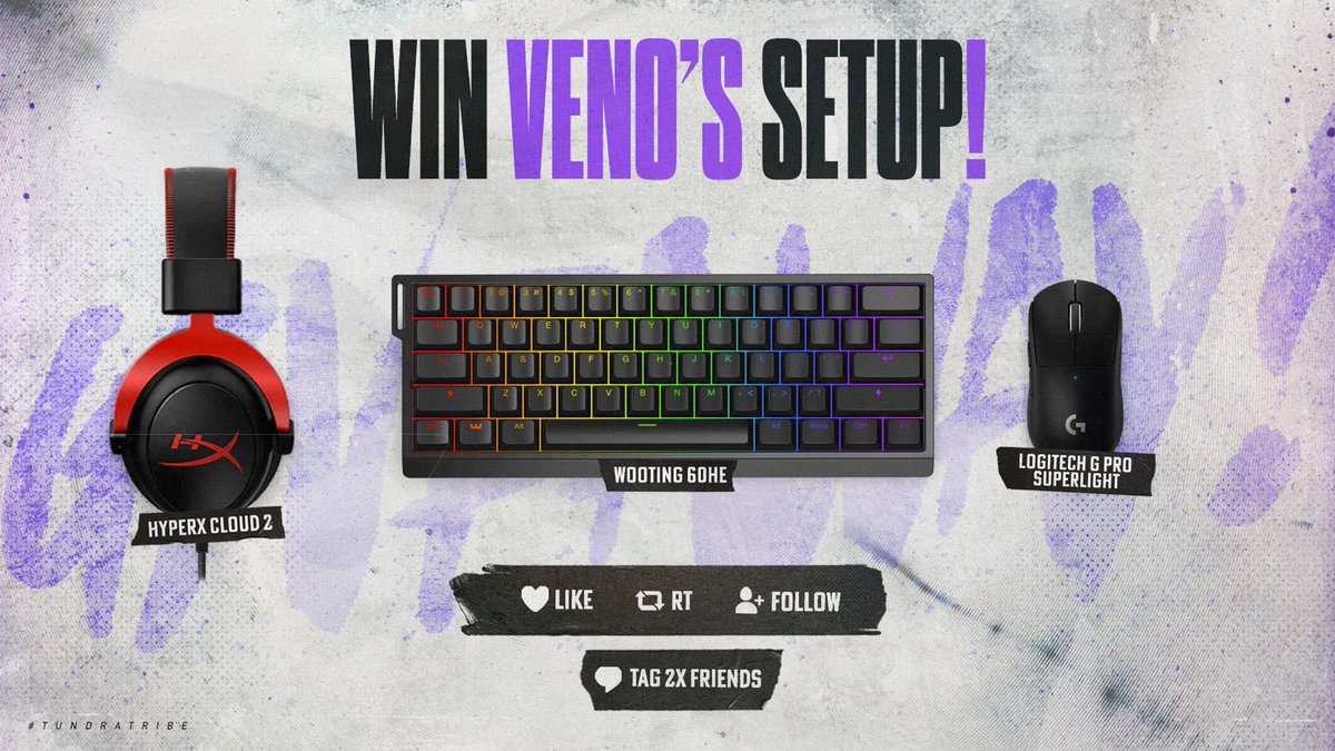XSET Veno (@venofn) on Twitter photo MASSIVE GIVEAWAY 🎁
To celebrate the season I've had Tundra and I are giving away a G Pro Superlight, Wooting 60he & HyperX Cloud 2. The exact same gear I use to win! 🏆
Steps to enter:
1️⃣ Follow <a href="/TundraFortnite/">TUNDRA Fortnite</a> <a href="/venofn/">XSET Veno</a>
2️⃣ Like this tweet ❤️
3️⃣ RT this tweet ♻️
4️⃣ Tag 2 friends MASSIVE GIVEAWAY 🎁
To celebrate the season I've had Tundra and I are giving away a G Pro Superlight, Wooting 60he & HyperX Cloud 2. The exact same gear I use to win! 🏆
Steps to enter:
1️⃣ Follow <a href="/TundraFortnite/">TUNDRA Fortnite</a> <a href="/venofn/">XSET Veno</a>
2️⃣ Like this tweet ❤️
3️⃣ RT this tweet ♻️
4️⃣ Tag 2 friends