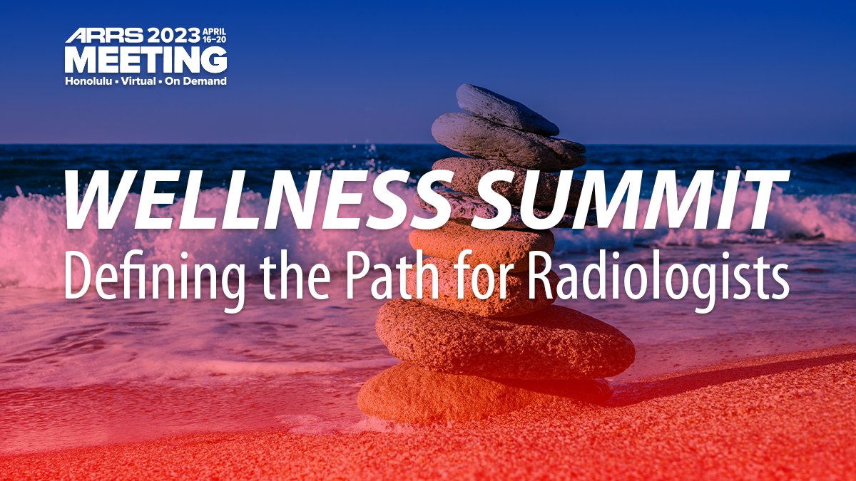 The radiological workplace and workforce have fundamentally changed, forever.

To better define the path forward, #ARRS23 is proud to host the first-ever Radiology Wellness Summit to identify and implement practical strategies for promoting wellness.

www2.arrs.org/am23/wellness-…