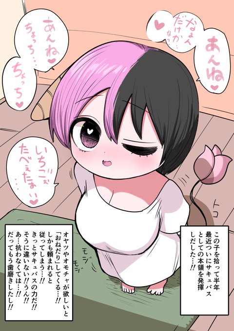 ハーフサキュバスを拾った
誘惑① 