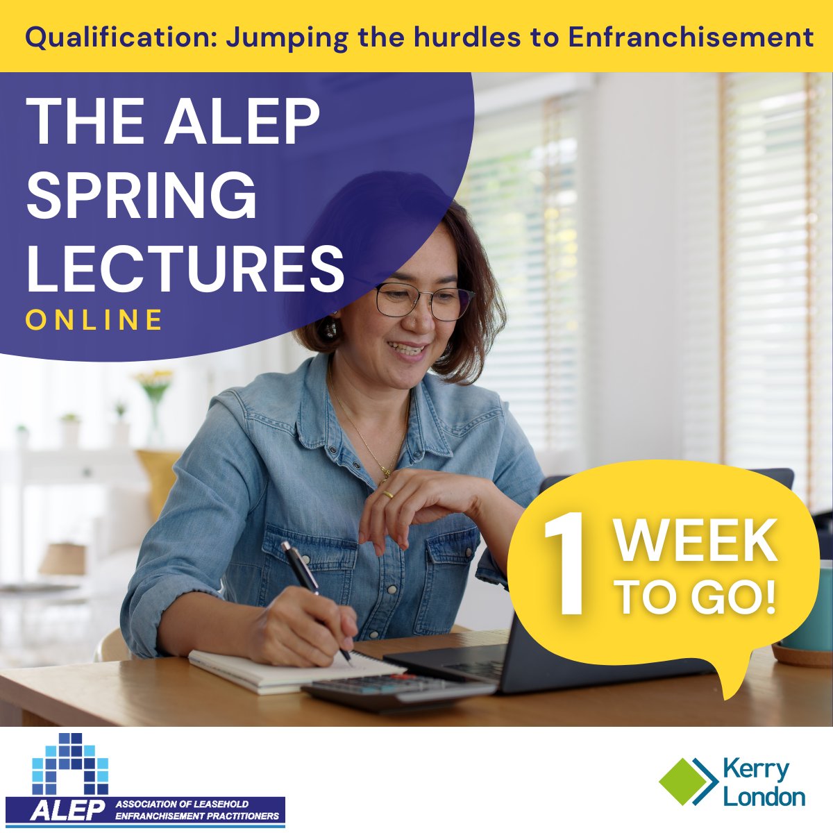 ALEPofficial's tweet image. ONE WEEK TO GO! 

Bookings close tomorrow so if you have not yet booked your place, click here: ow.ly/BcxY50N4UoK  

#CPD #ALEPlecture
