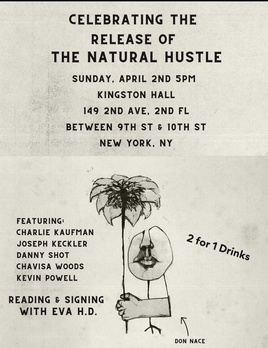 Save the date. This is going to be a book release like no other!

<a href="/charliekaufman/">Charlie Kaufman</a> #evahd @dannyshot1  <a href="/josephkeckler/">Joseph Keckler</a>  #chavisawoods #kevinpowell