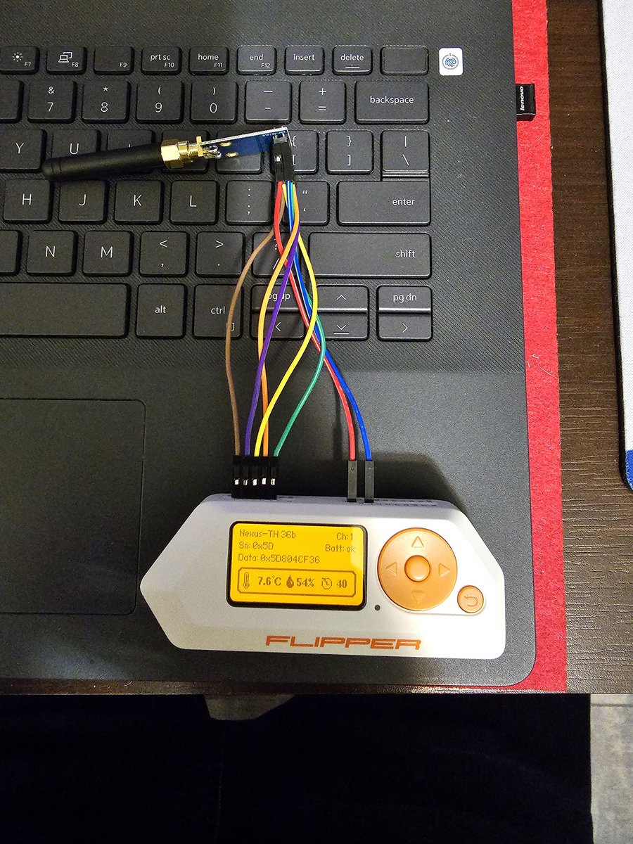 EvilCorp_Alfa's tweet image. Works properly 😎👌 #flipperzero #SubGHz #WeatherStation @flipper_zero