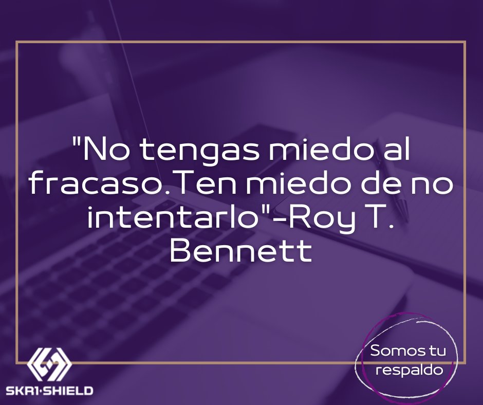 SKR1SHIELD's tweet photo. Aunque fracases nunca te rindas y vuelve a intentarlo, siempre hay nuevas oportunidades.
https://t.co/AdAMEWHh2l
¡Somos tu respaldo!
#SAPBusinessOne #SKR1SHIELD #superandomiedos #superandoretos #nuevosretos #valelapenaintentarlo #IntentarloSiempre https://t.co/1MXGh92Vaq