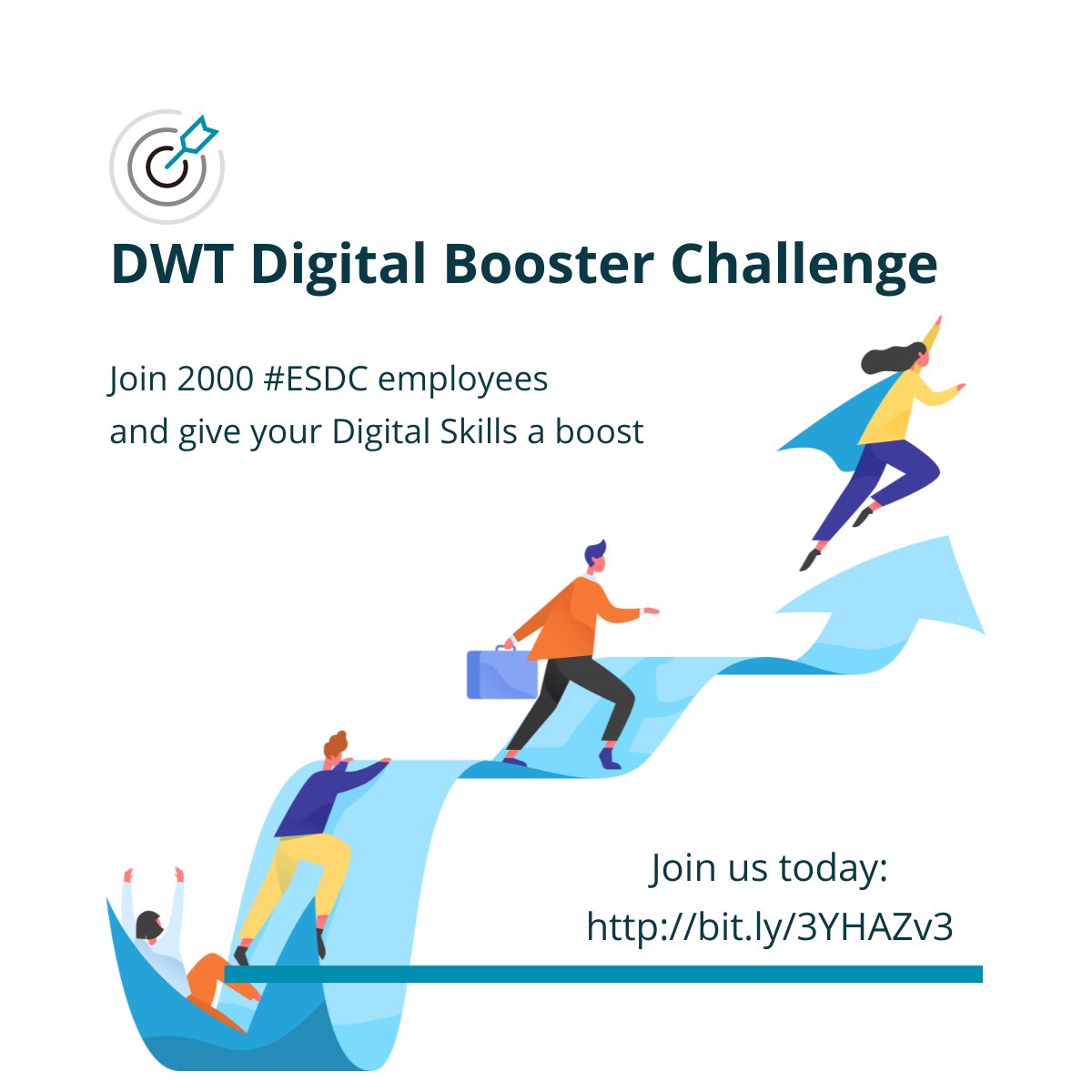 DYK 1965 #ESDC employees took on the #DigitalBooster Challenge to upgrade their Digital Skills?

Register today to benefit from the 7 exercises of 3-5 min each to upgrade ur skills in a visual an engaging way.

Internal registration link: bit.ly/3YHAZv3

#GCDigital