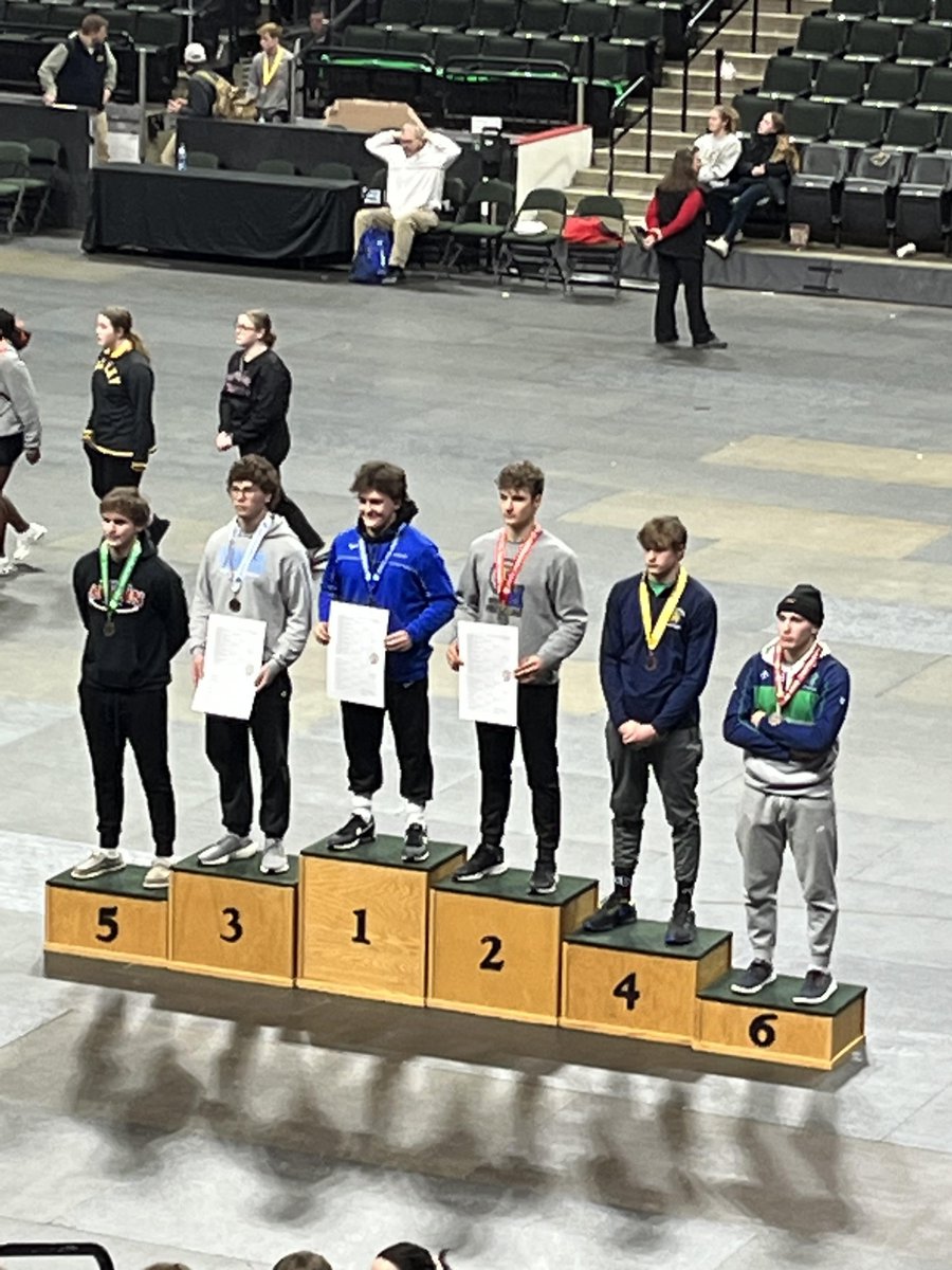 Not how I wanted to end my high school career (injured in the semis for medical forfeits the rest of the tournament) ... but wrestling has been the best experience!  #6 I guess