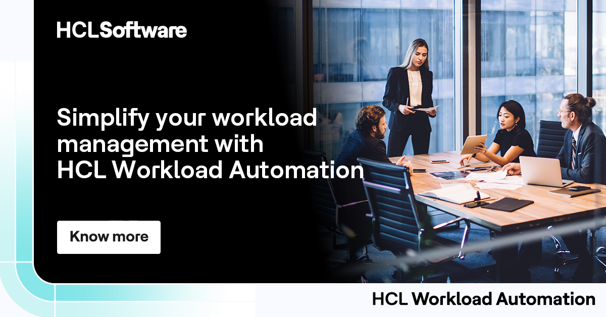 hclautomation's tweet image. Discover how #HCLWorkload Automation&apos;s comprehensive set of features simplifies workload management across multiple platforms and environments
➡️ hclsw.co/qrn08u