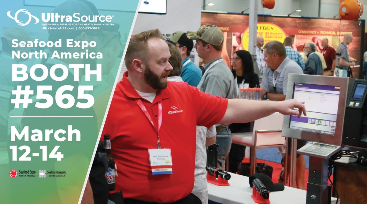 UltraSourceUSA's tweet image. We will be in Boston at @SeafoodExpo_NA Sunday March 12-14! Stop by booth 565 to see all our processing, packaging, labeling and supply solutions!

#SENA2023 #SeafoodPackaging #SeafoodLabeling #SeafoodProcessing #SeafoodProcessingSupplies #VacuumPackaging #WeighPriceLabeling