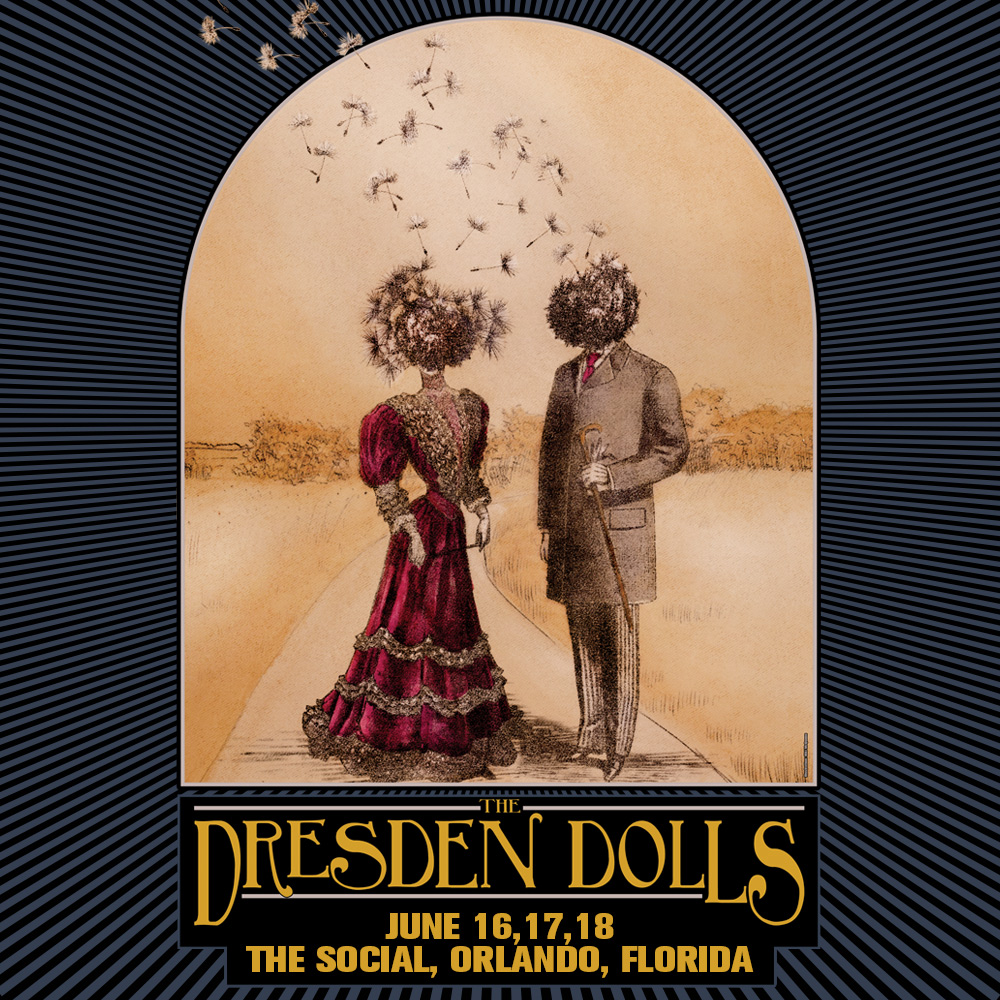 FLORIDA, THE @DRESDENDOLLS ARE COMING HEAL YOU. 3 nights in a row @liveatthesocial. 6/16-18! Also: May 19-21 in Denver @opheliasden, May 26-28 in Santa Fe @meowwolf and.. one more city to TBA All on sale 3/13; only the list gets the ticket link/password. Art: @niki_mcqueen