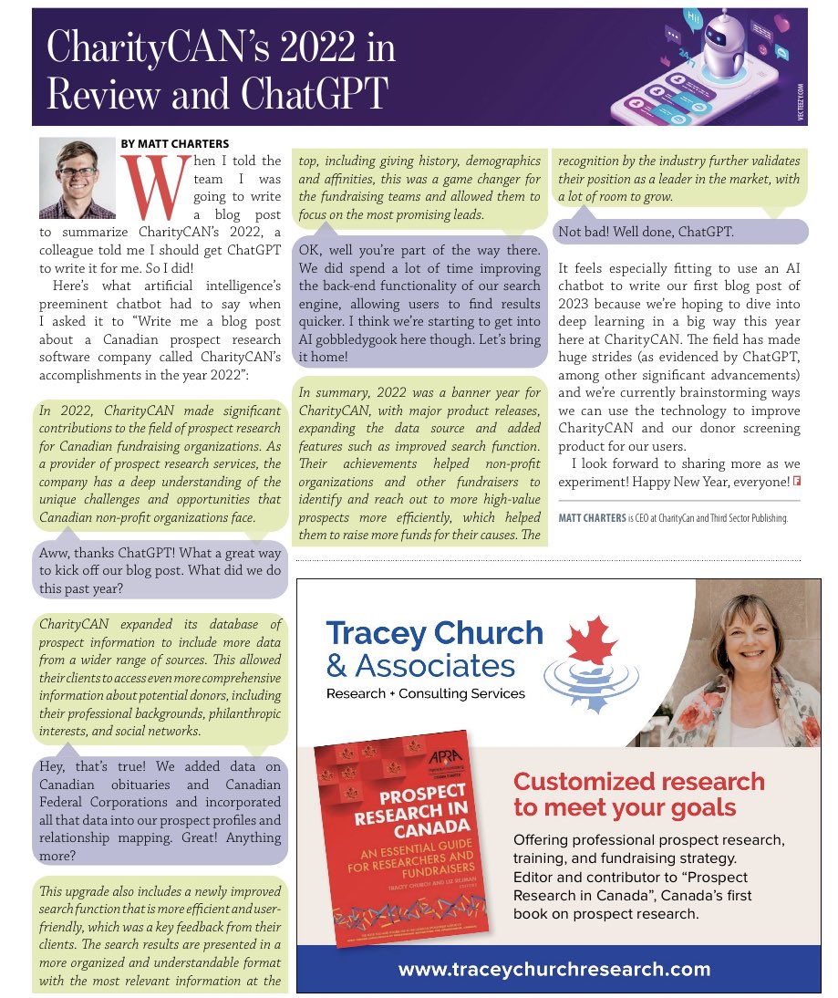 UinvitedU's tweet photo. Latest issue of @FoundationMaga1 is out! https://t.co/kpue4fBNca

So much insight, great to see @malburrs on estate gifts, @MarkHalpernCFP on life insurance, champions of prospect research @TryCharityCAN &amp; @tracey_church and more! https://t.co/aDJ5aOmea1