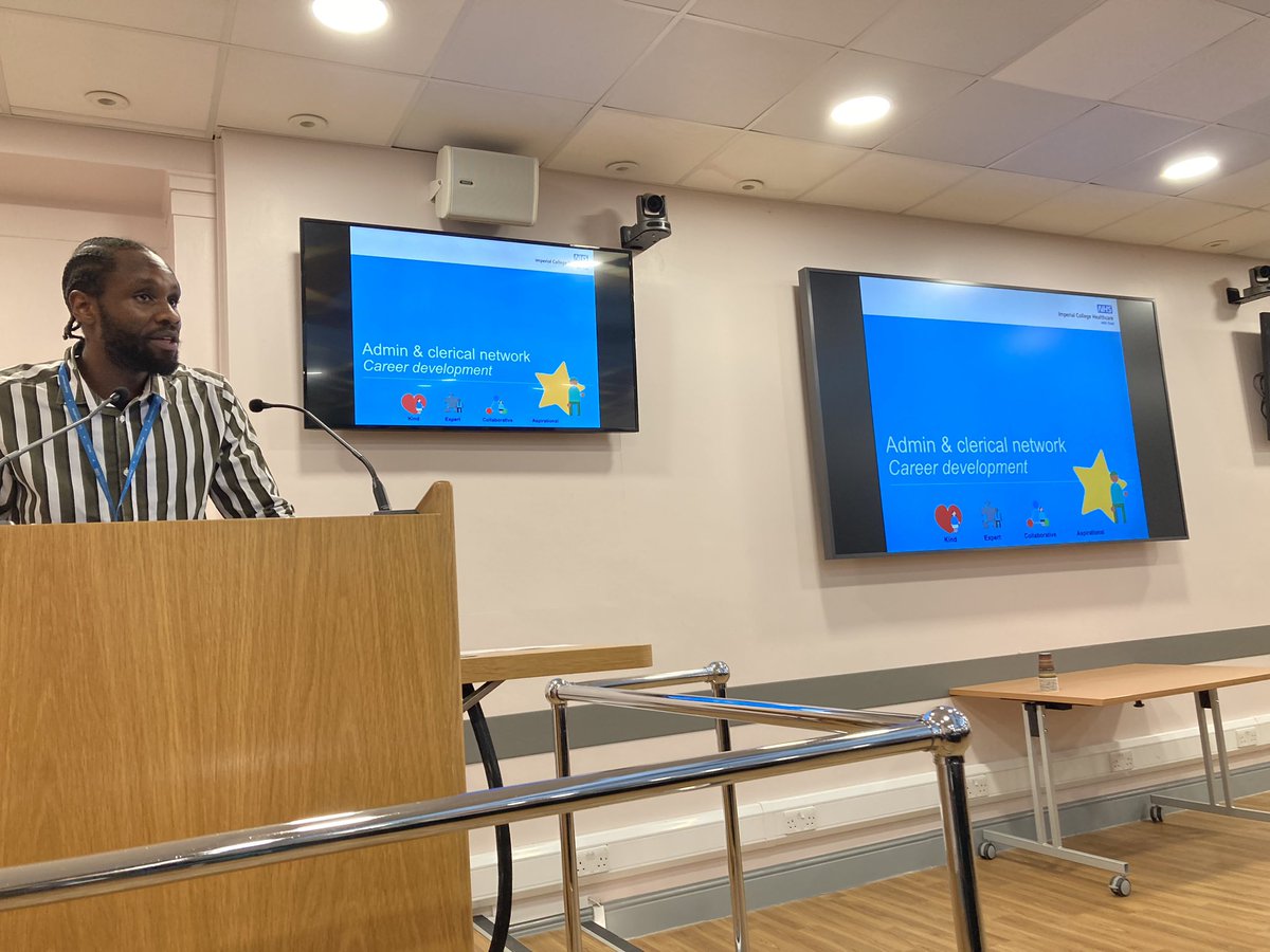 And we’re back after 3 years <a href="/croftpod/">Kevin Croft</a> @ImperialNHS_COO <a href="/Imperialpeople/">Imperial People 💙</a>