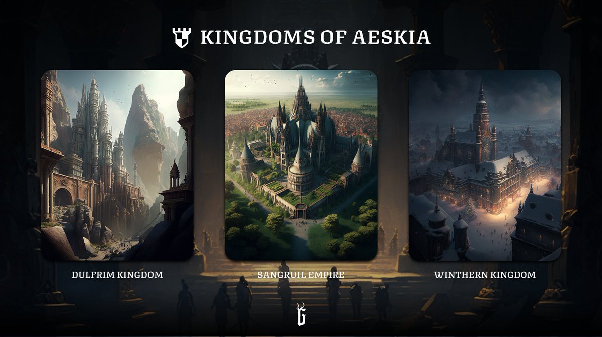 Aeskia is largest continent on Earth. Most of the land is ruled by three kingdoms. Each kingdom has its own background story, style of governance, internal affairs, reverends and king. In the parts of Aeskia without any governance, the laws of divines and nature are very harsh.