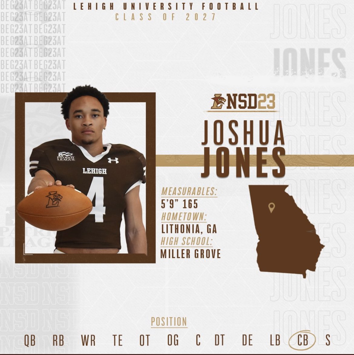 100% committed #TheNest ⛰️ <a href="/LehighFootball/">Lehigh Football</a> <a href="/coachmbrown21/">coachmbrown21</a> <a href="/COACHCLARK23/">COACH CLARK</a> <a href="/Coach_MikeKash/">Mike Kashurba</a> <a href="/coach_cahill/">Kevin Cahill</a>
