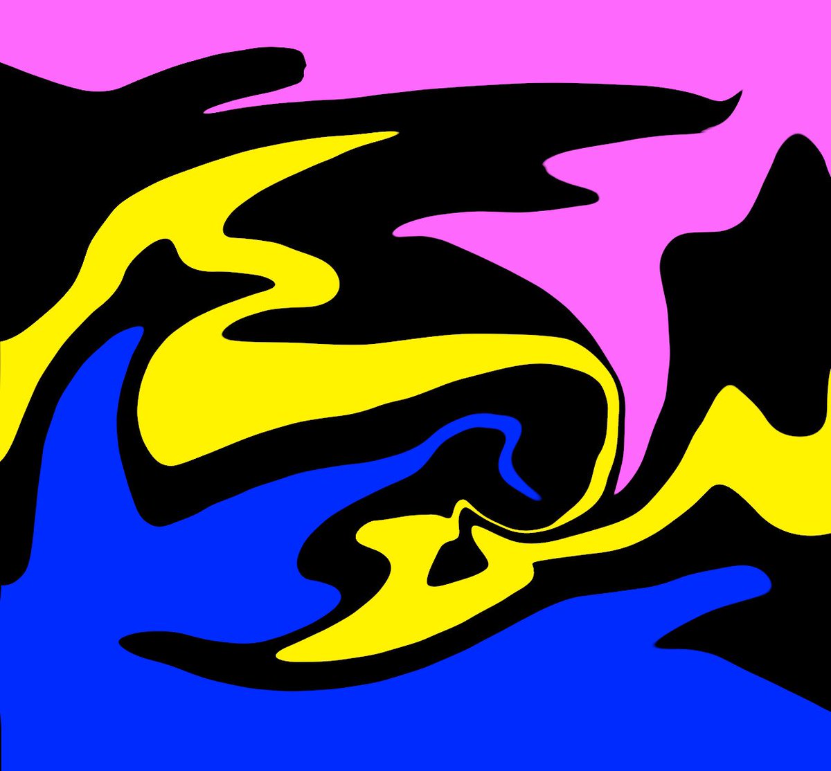 PixelProphetNFT's tweet photo. Black, blue, yellow and pink - a color mix that's bold and bright! Excited to announce my first NFT creation, a stunning blend of these colors in a unique piece of art. Check it out and let me know what you think! #NFTart #cryptoart #digitalart #NFTartwork https://t.co/GRF7K6afnv