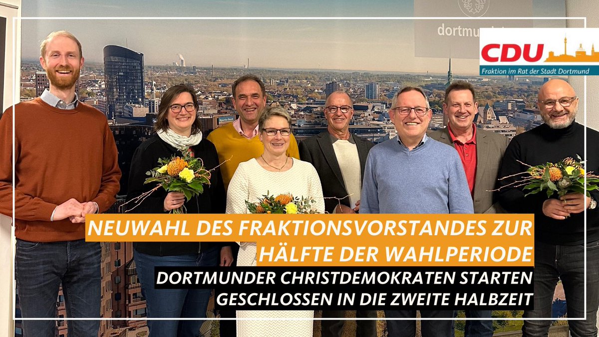 🗳️ Turnusmäßige Neuwahl des Fraktionsvorstandes zur Hälfte der Wahlperiode - Dortmunder Christdemokraten starten geschlossen in die zweite Halbzeit 👏✔️ cdu-fraktion-dortmund.de/artikel/turnus…