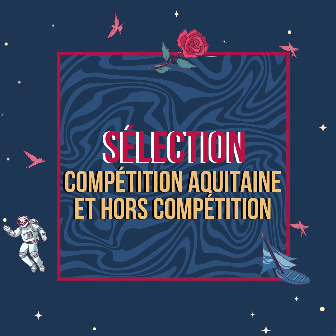 C'est l'heure pour nous de vous dévoiler la sélection Aquitaine ainsi que Hors Compétition de la 26e édition du Festival 💫

Dans une forme libre et variée, la région Nouvelle Aquitaine vous livre les courts métrages de ses plus grands artistes !