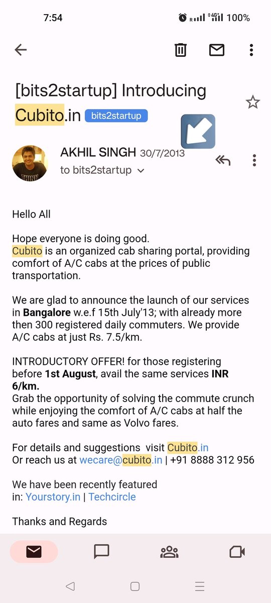 Pulkit_Saraf's tweet image. There was once a homegrown solution called cubito
#bits2startup