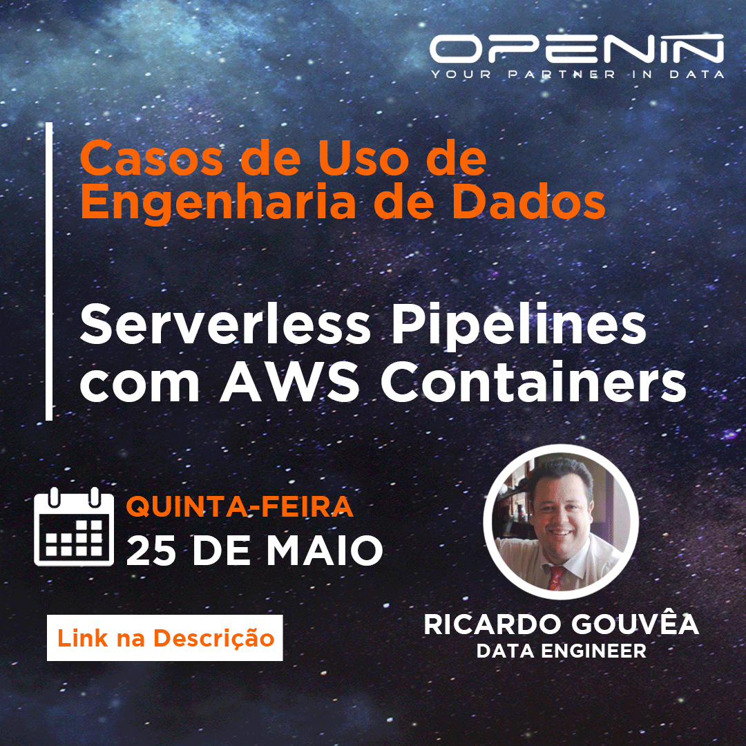 A infraestrutura de dados moderna tornou-se tão empolgante e com infinitas possibilidades, que hoje, trago a utilização de containers gerenciados na AWS, como uma grande alternativa de menor custo ao modelo de infra sempre disponível. Saiba+ sympla.com.br/evento-online/…