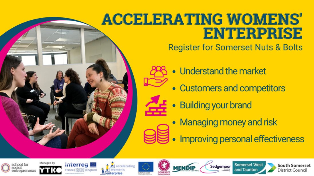📢 Grow a social impact business in #Somerset and surrounding areas
Fully funded #BusinessSkills courses for women in #SocialEnterprise.
Apply by 8 March ➡️ orlo.uk/0qTKd