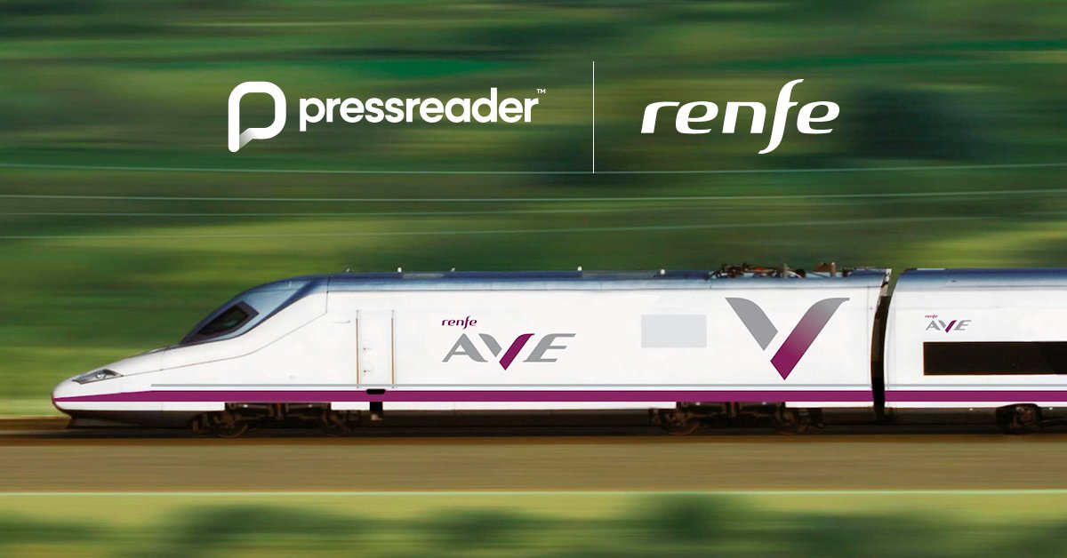PressReader is pleased to partner with <a href="/Renfe/">Renfe</a>, Spain’s national passenger railway company. We will provide access to the world’s largest digital newsstand, bolstering Renfe’s commitment to enhancing the passenger experience. 

🚄 pressreader.app/3kQxXXn