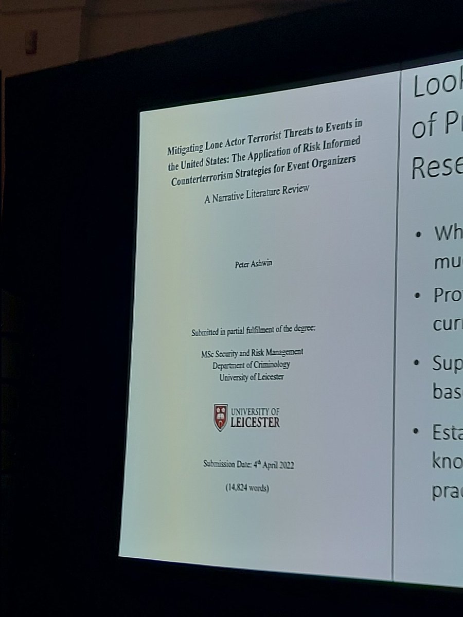 An article I will be reading for evidence-based practice to ensure a safer more secure event #FEO2023
