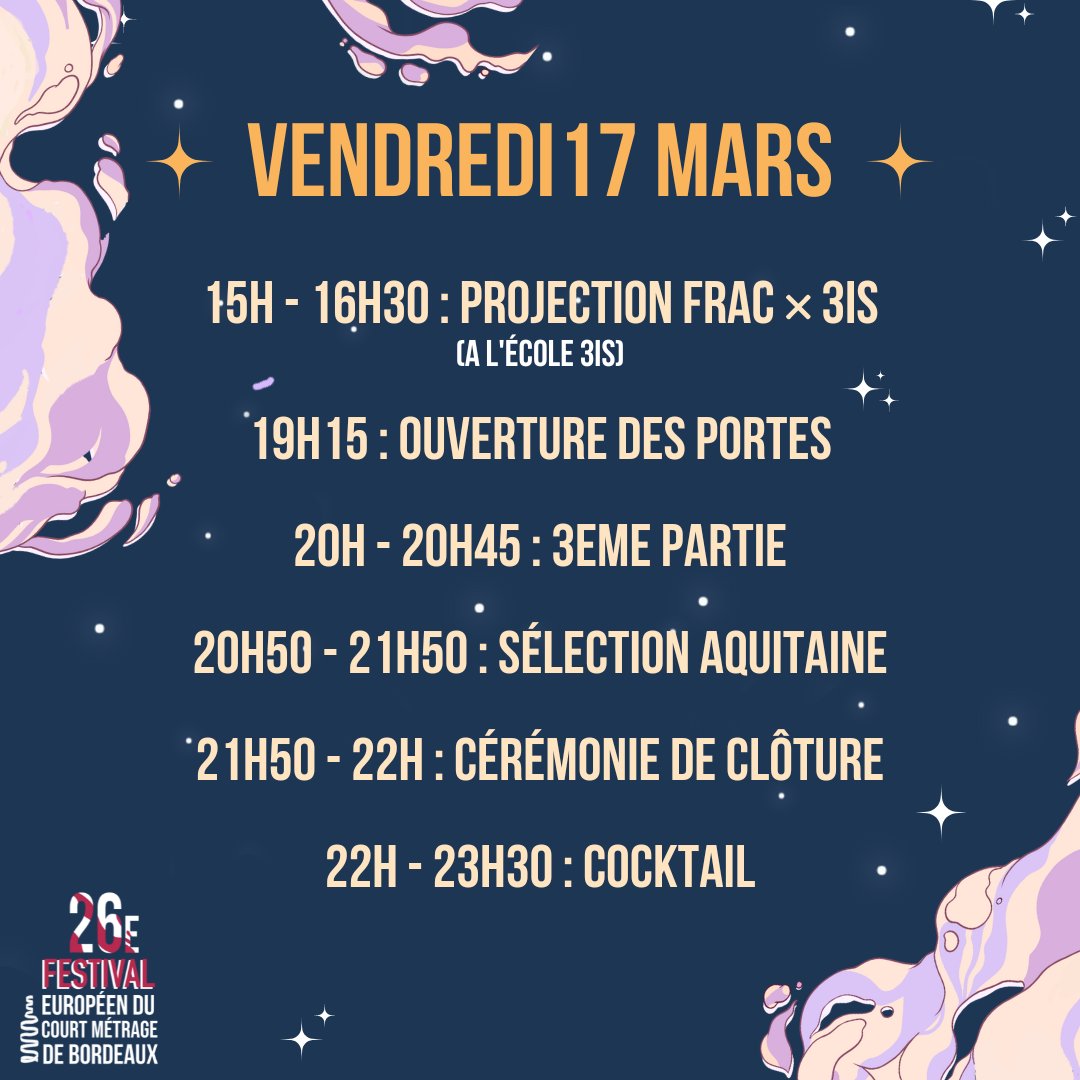 Festival Européen du Court-Métrage de Bordeaux (@FEDCMB) on Twitter photo 2023-03-07 16:57:14