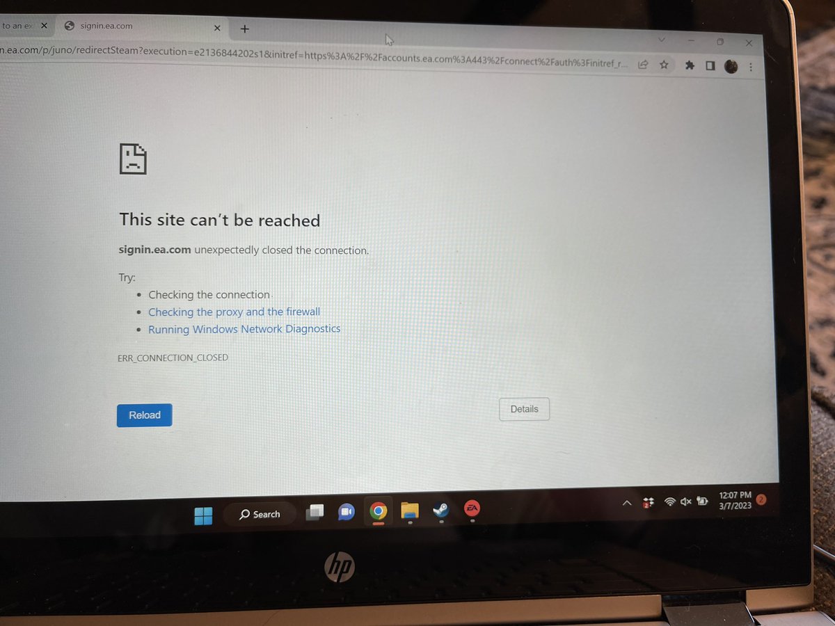 b_luscomb's tweet photo. @EAHelp i sent you a dm your signin website is down. i would like to sign in with my steam account🙄 didn’t have this problem with origin https://t.co/diN67DuoNC