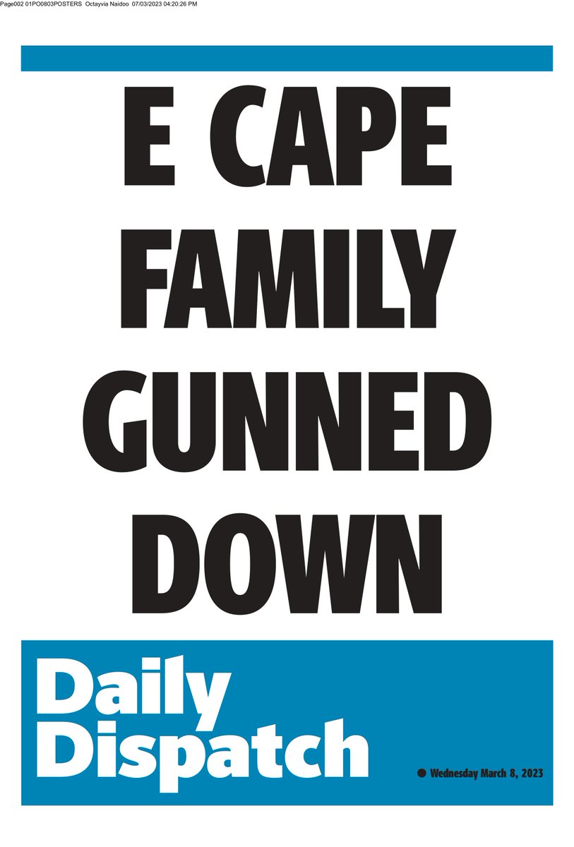 Daily Dispatch on Twitter "IN TOMORROW'S DAILY DISPATCH"