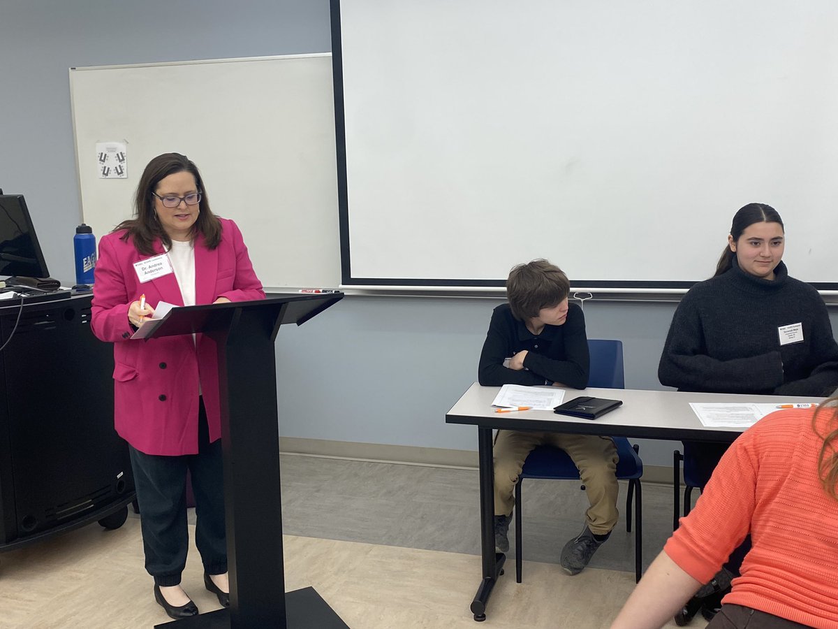 rebecca_tidwell's tweet photo. @BedCoSchools board member, Dr. Andrea Anderson, leads a mock board meeting during the TSBA Scope Conference at Belmont University #SCOPE23 https://t.co/3MG33mpMvv