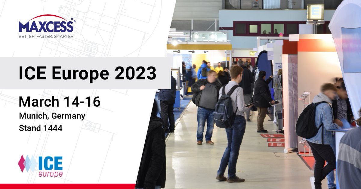 Stop by stand 1444 at ICE Europe, March 14-16, to see our latest innovations like the FIFE-500 MAX, GuideLine sensor, RotoAdjust Intelligent Die Station, Maxcess Vision Systems and more!