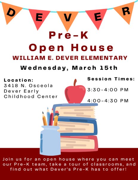 Dever PreK Open House - See attached flyer for more info! edne.tw/n839472