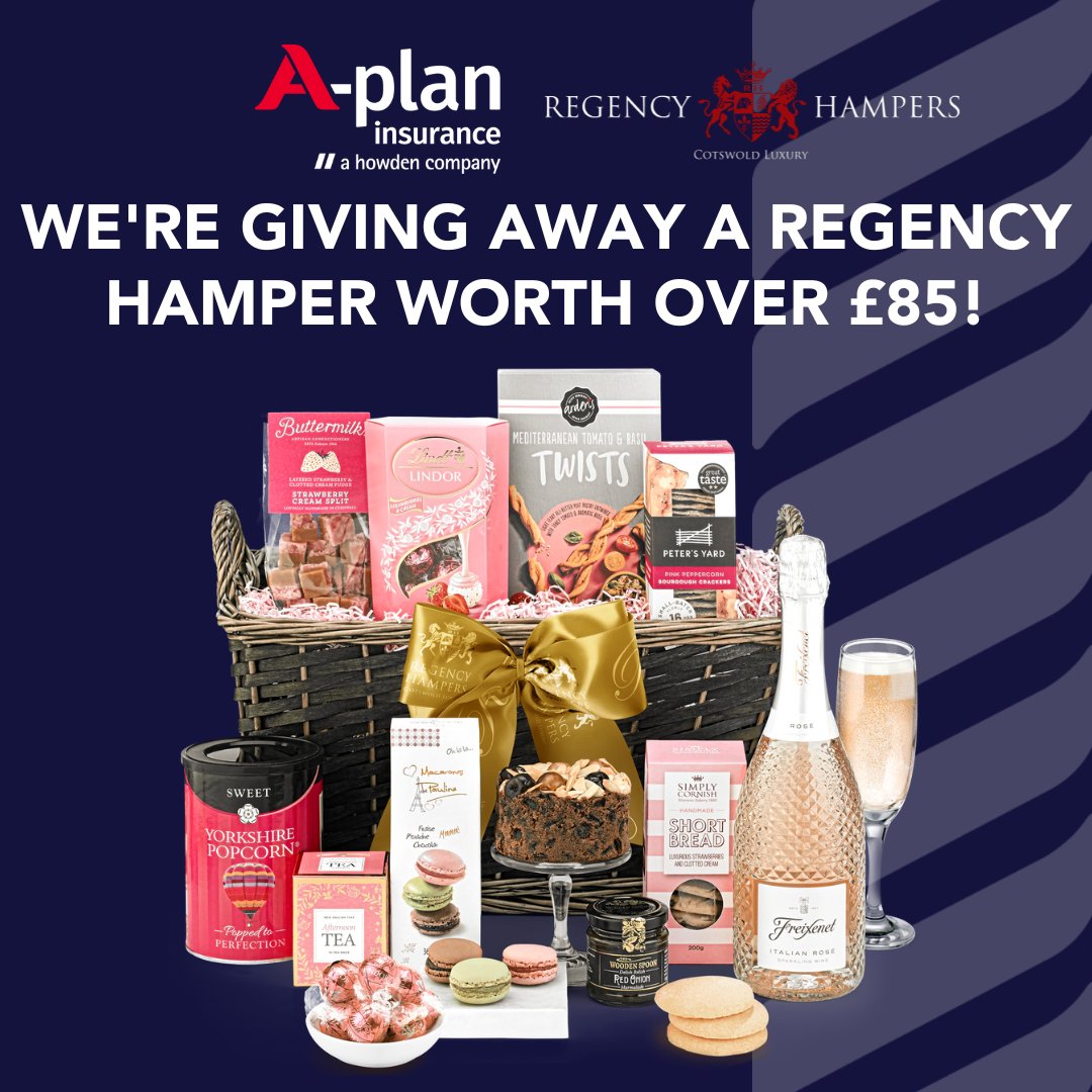 A-Plan Insurance (@aplaninsurance) on Twitter photo 2023-03-07 17:02:04 We're giving away a @RegencyHampers Hamper for Mother's Day. Tag someone you think deserves this amazing prize alongside #APlanMothersDay - hurry competition ends 15th March. T&C's apply
ow.ly/CePP50NaFJ6
#aplan #insurance #mothersday #competition #hamper #drinkresponsibly We're giving away a @RegencyHampers Hamper for Mother's Day. Tag someone you think deserves this amazing prize alongside #APlanMothersDay - hurry competition ends 15th March. T&C's apply
ow.ly/CePP50NaFJ6
#aplan #insurance #mothersday #competition #hamper #drinkresponsibly