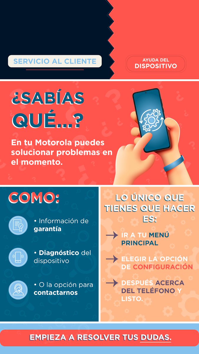 Comienza a resolver tus dudas utilizando la aplicación de Ayuda del Dispositivo para obtener información sobre tu garantía, Diagnóstico o para poder contacté con nosotros.