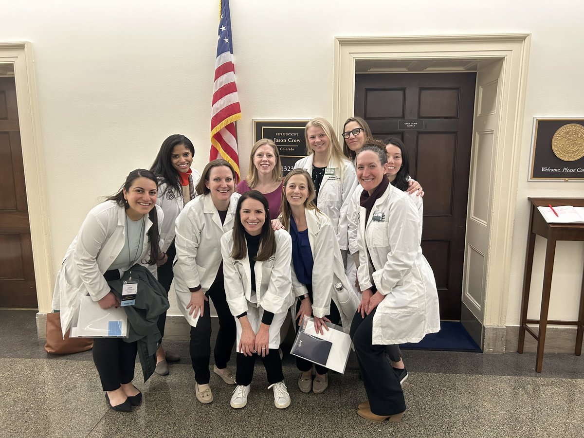 schneidsem's tweet photo. .@JasonCrowCO thanks for supporting @acog and women’s health issues! Please co-sponsor HR 1117 to help get pregnant persons into research studies! @ACOGAction There are 700 obgyns on the hill today as physician advocates. https://t.co/jmTfMdJeeN