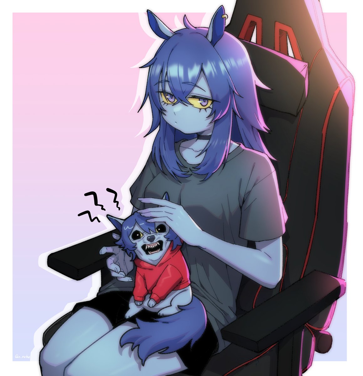 고로케(Goroke) on Twitter "그리다보니 간단하지만은 않아져버린 팬아트?"