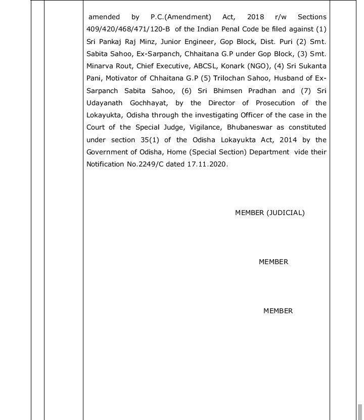 ଓଡ଼ିଶା ଲୋକାୟୁକ୍ତ କେଶ LY 548/2019 ରେ ଦୋଷୀ ମାନଙ୍କ ବିରୁଦ୍ଧରେ ଦଫା 420 ରେ ମାମଲା ରୁଜ୍ଜୁ କରିବା ପାଇଁ ଭିଜିଲାନ୍ସ ବିଭାଗକୁ ନିର୍ଦେଶ ଦେବାର 6 ମାସ ପରେ ମଧ୍ୟ କାର୍ୟାନୁଷ୍ଠାନ ନହେବା ଉପରେ ଦୃଷ୍ଟି ଦେବାକୁ <a href="/CMO_Odisha/">CMO Odisha</a> <a href="/MoSarkar5T/">MoSarkar 5T</a> <a href="/OdishaVigilance/">Odisha Vigilance</a> <a href="/jkd6544/">JAYANTA KUMAR DAS</a> <a href="/GovernorOdisha/">Governor Odisha</a> <a href="/DGPOdisha/">DGP, Odisha</a> @TheSakala ଙ୍କୁ ଅନୁରୋଧ