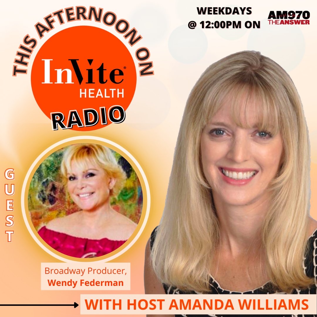 am970TheAnswer's tweet image. 🔶 Wendy Federman joins Dr. Amanda on @inViteHealth Radio to give a closer look at the The Museum of Broadway!

am970theanswer.com/listenlive