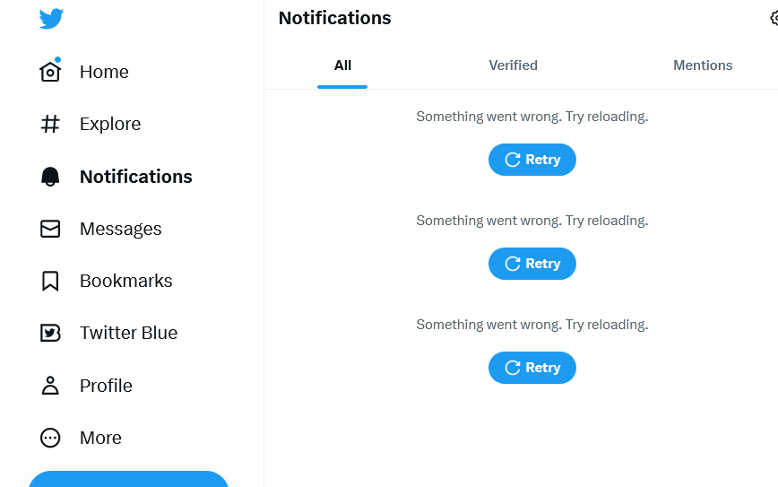 HeumanInsurance's tweet photo. "Something went wrong", repeatedly. 
Anyone else seeing error messages like this? https://t.co/uxNwty3ckR