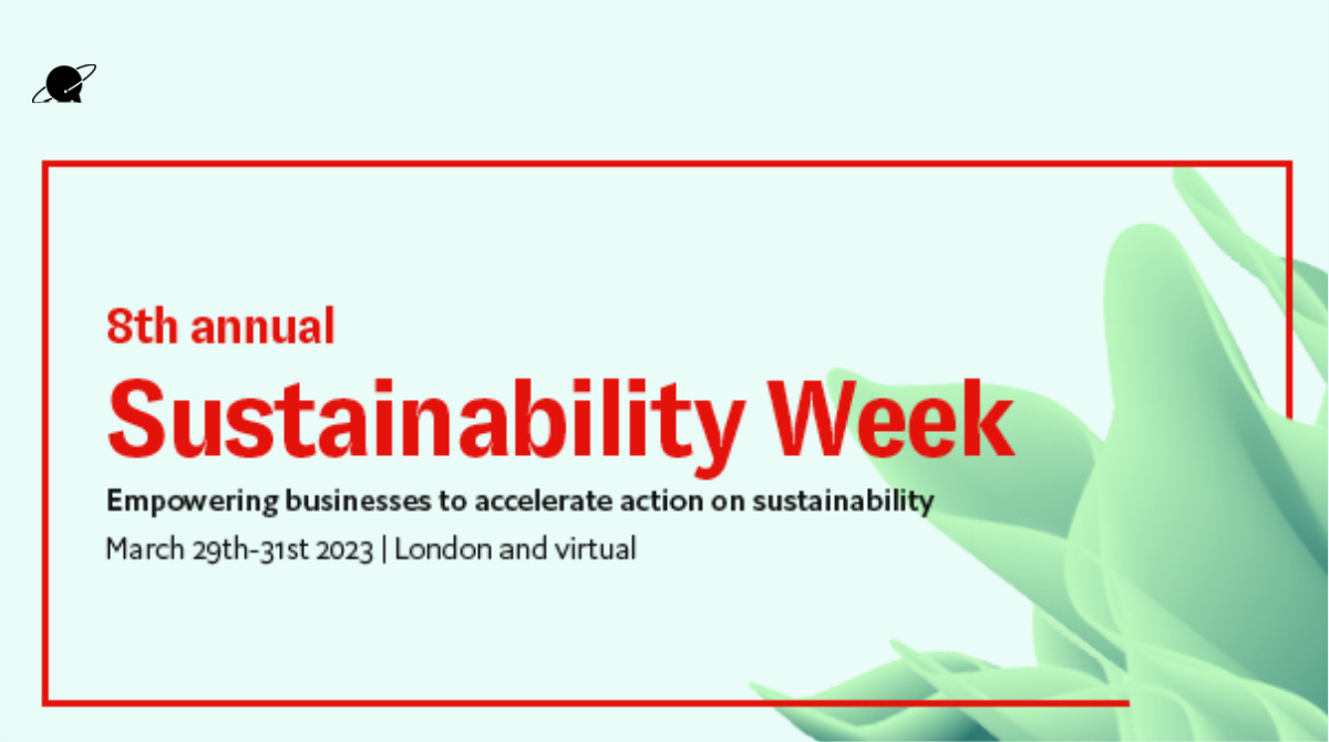We’re delighted to be a part of Economist Impact’s 8th annual Sustainability Week on March 29th-31st 2023, providing practical insights to companies and policymakers to help them implement their sustainability plans. Join us: bit.ly/3Zb2BK5 #EconSustainability