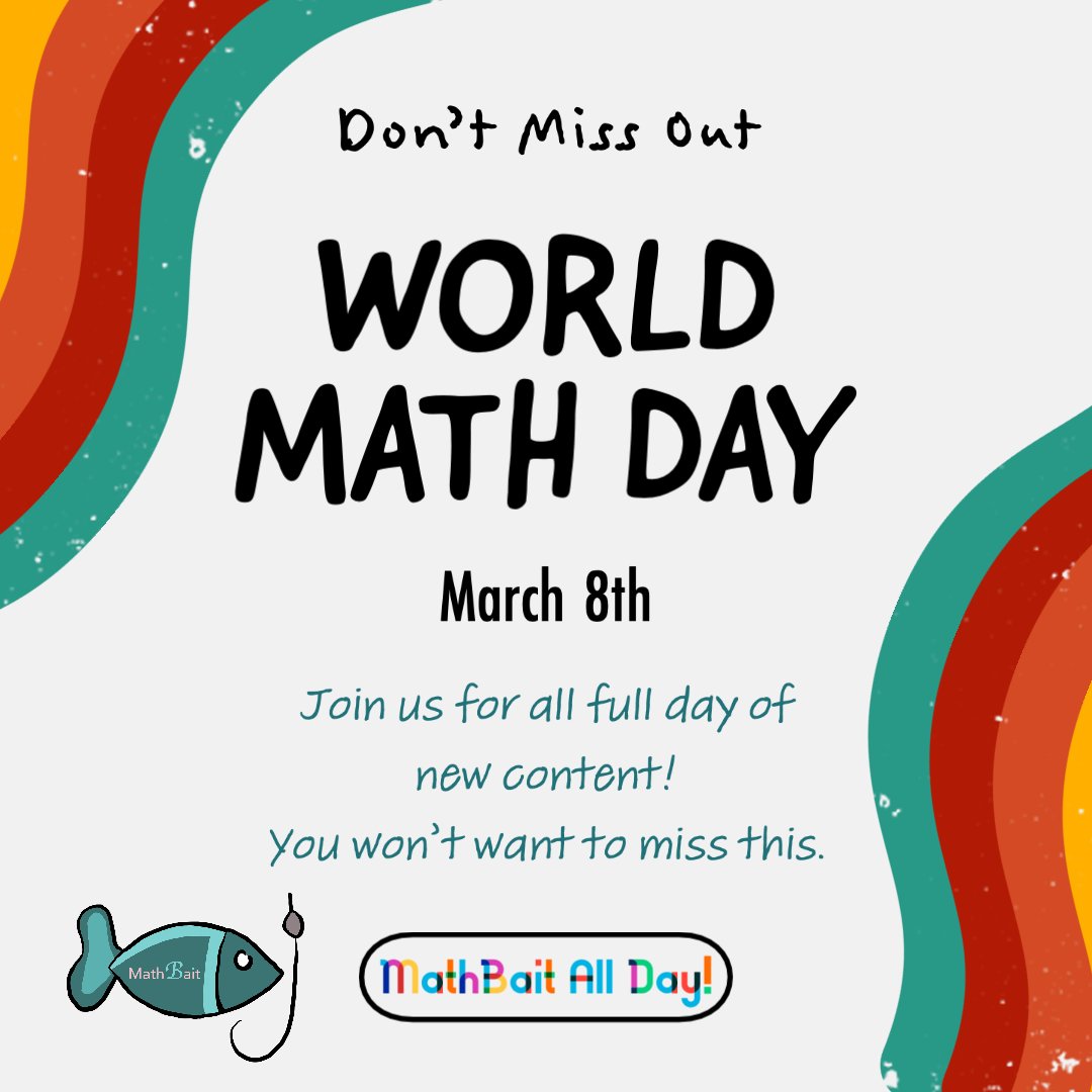 Follow to not miss out - we'll make a day of it! #math #mathematics #matheducation #iteachmath